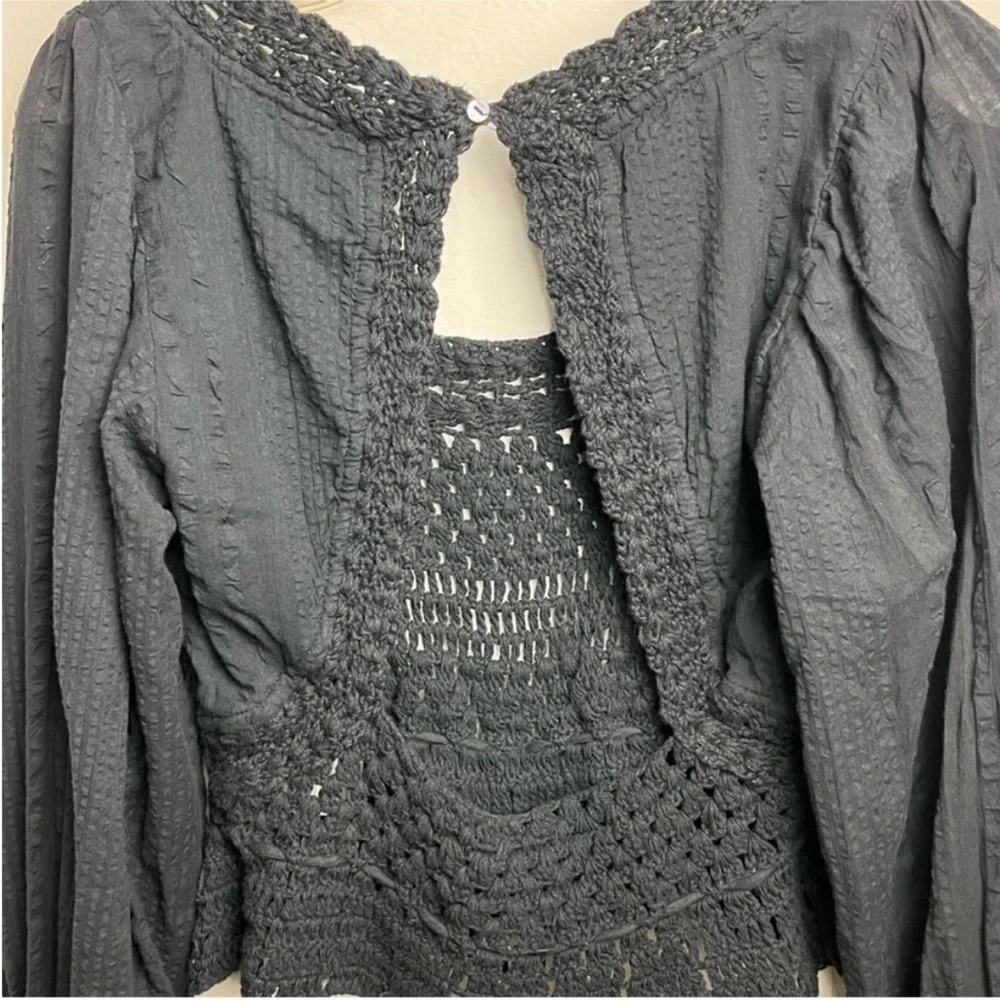 FREE PEOPLE Megan Crochet Top